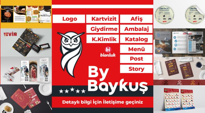Katalog, El İlanı, Billboard, Menü vs. Tasarım